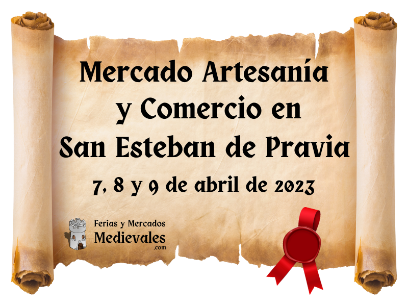 Mercado Artesanía y Comercio en San Esteban de Pravia (Asturias) 2023