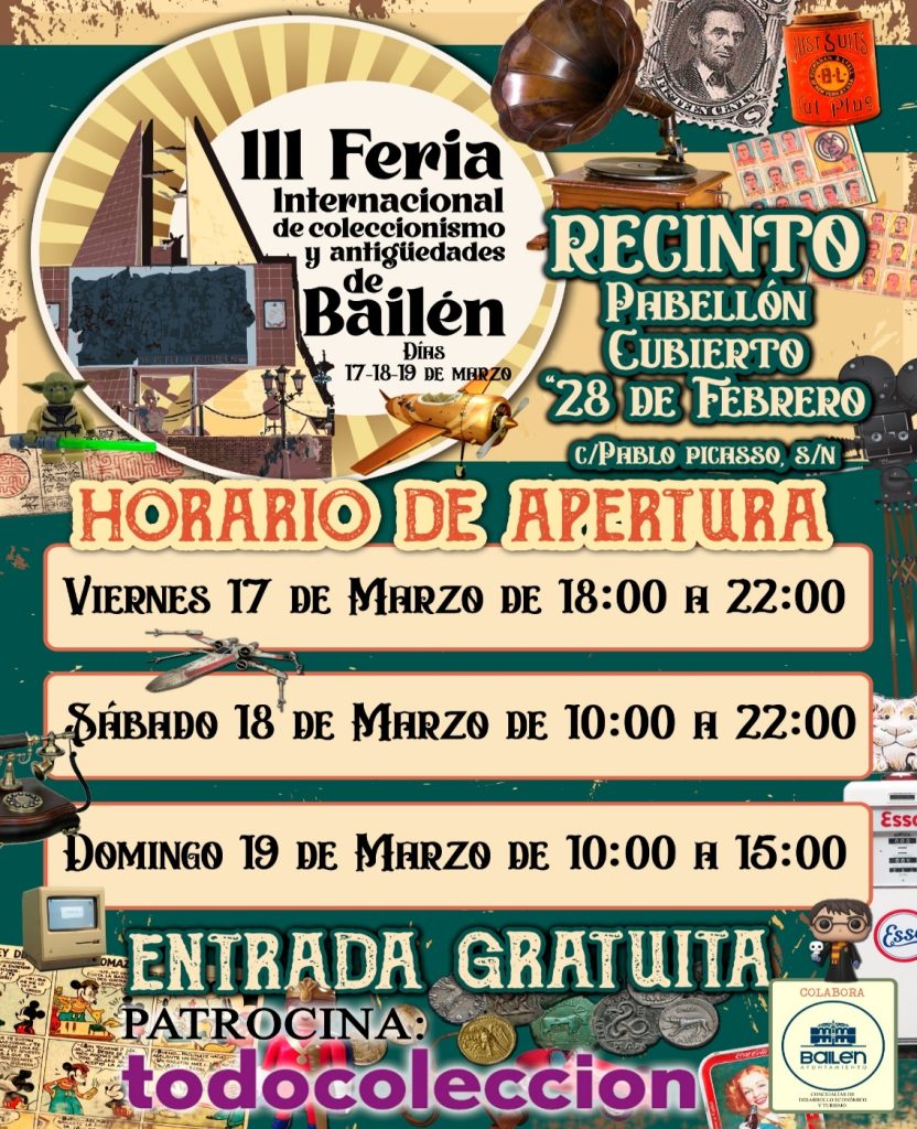 Feria Internacional de Coleccionismo y Antigüedades de Bailén 2023