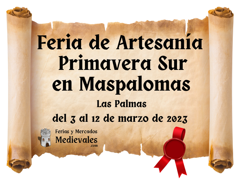 12ª Feria de Artesanía Primavera Sur en Maspalomas (Las Palmas) 2023