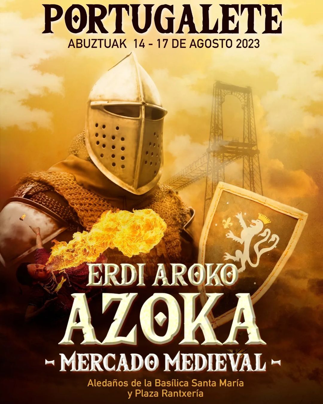 Cartel del Mercado Medieval de Portugalete (Vizcaya) 2023
