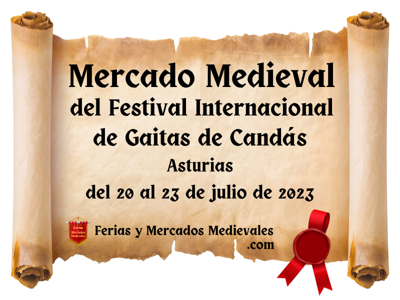 Mercado Medieval del Festival Internacional de Gaitas de Candás (Asturias) 2023