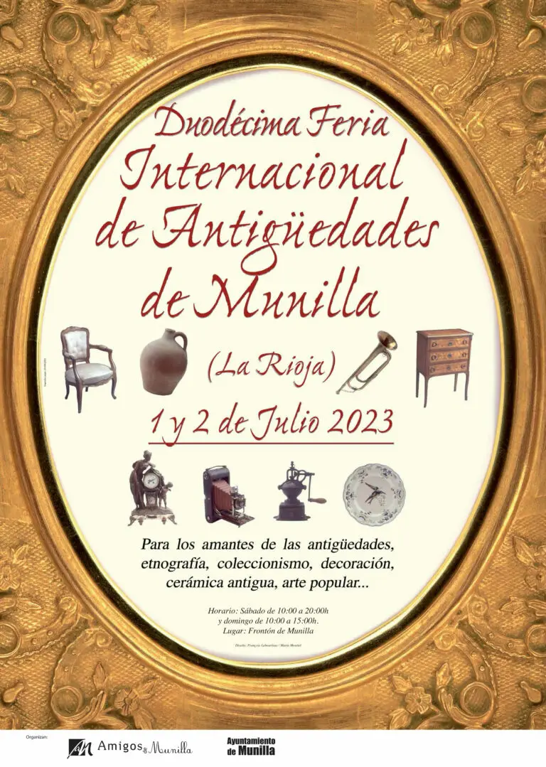 12ª Feria Internacional de Antigüedades de Munilla (La Rioja) 2023