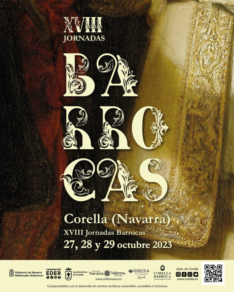 Cartel de las XII Jornadas Barrocas de Corella (Navarra) 2023