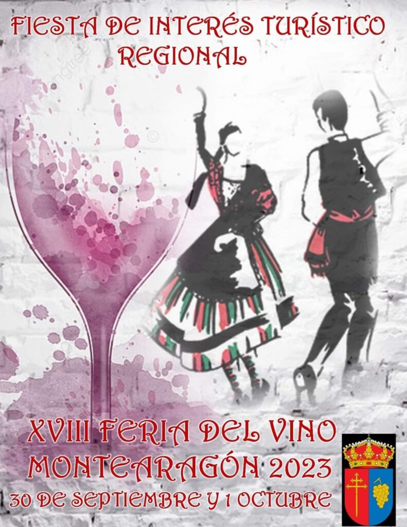 Cartel de la Feria Medieval del Vino de Montearagón (Toledo) 2023