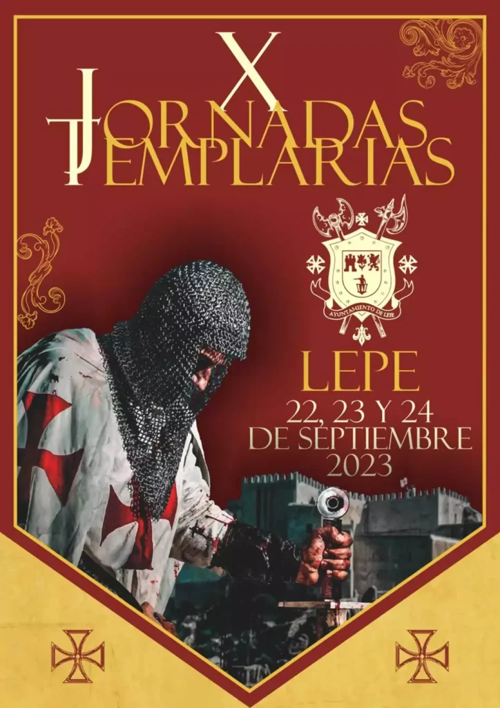 Cartel de las Jornadas Templarias de Lepe (Huelva) 2023