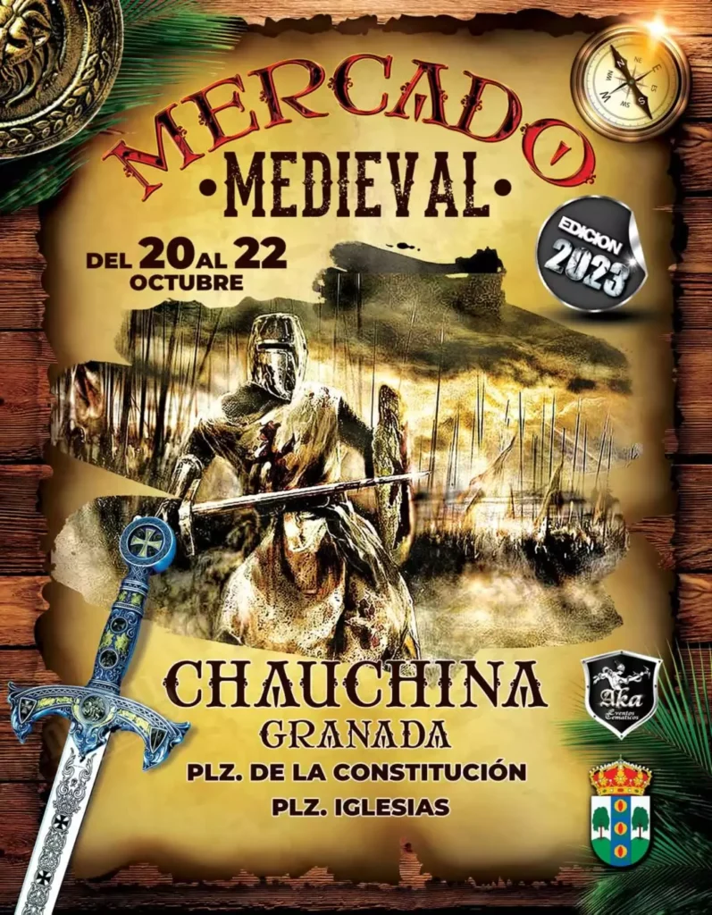 Cartel del Mercado Medieval de Chauchina (Granada) 2023