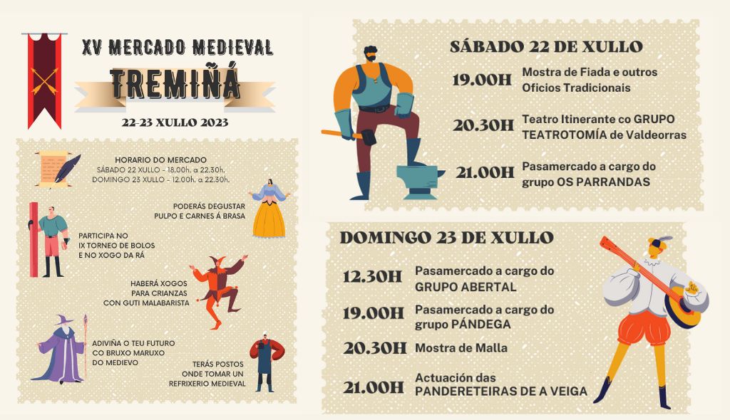 Mercado Medieval de Tremiñá en O Barco (Ourense) 2023