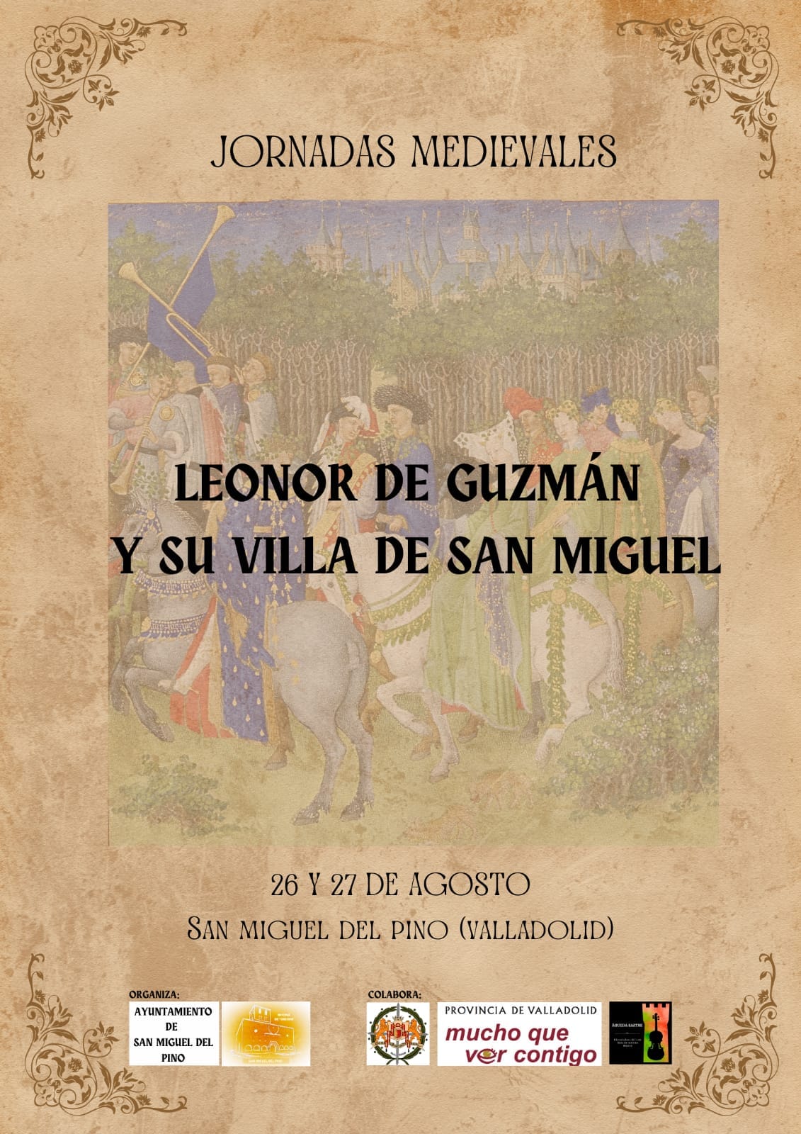 Cartel de las Jornadas Medievales de San Miguel del Pino (Valladolid) 2023