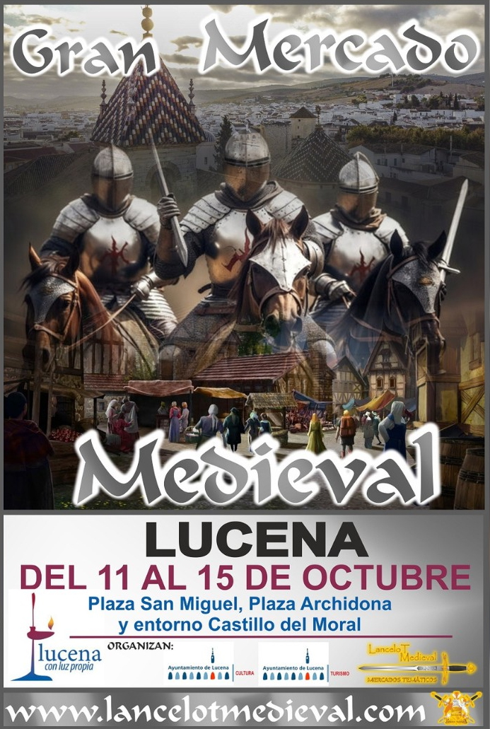 Cartel del Gran Mercado Medieval de Lucena (Córdoba) 2023