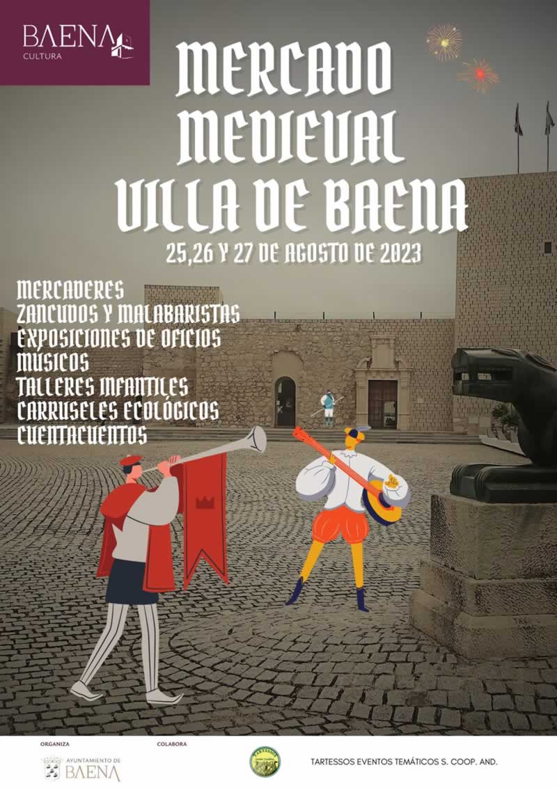 Cartel del Mercado Medieval Villa de Baena (Córdoba) 2023