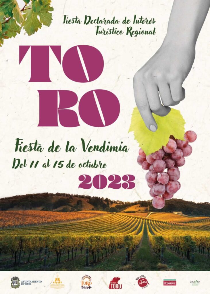 Cartel de la Fiesta de la Vendimia de Toro (Zamora) 2023