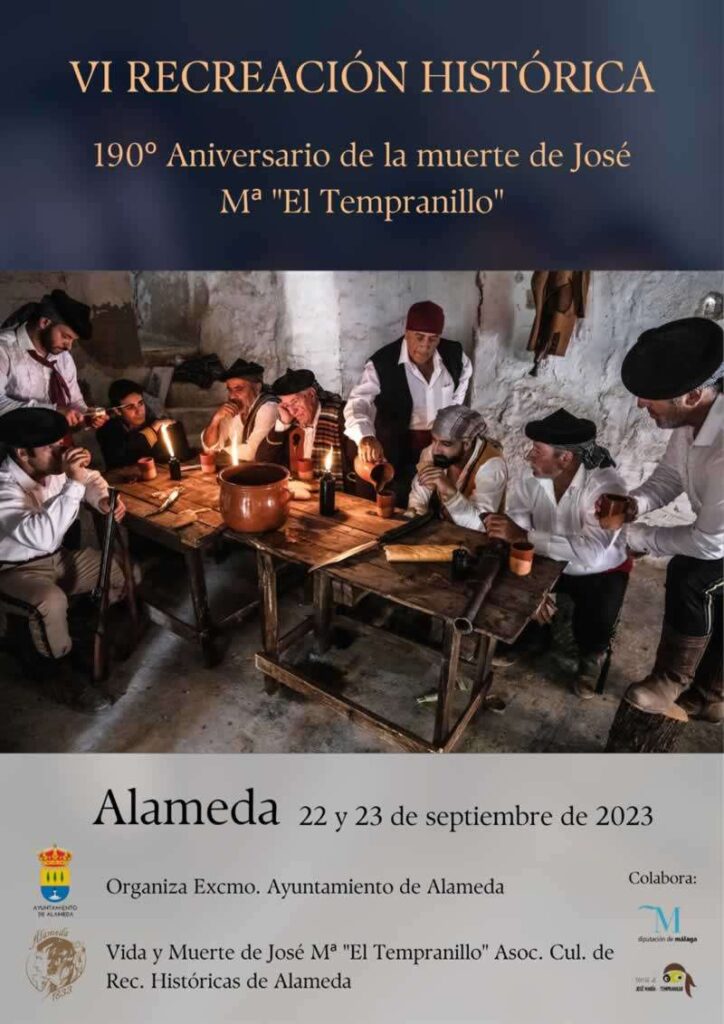 Cartel de la Recreación Histórica de José María 'El Tempranillo' en Alameda