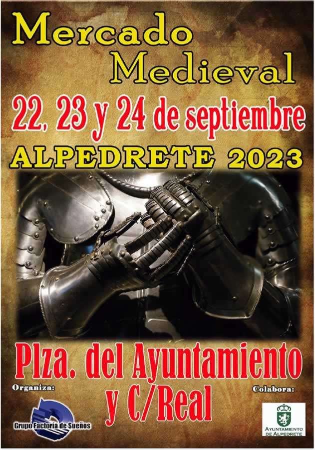 Cartel del Mercado Medieval de Alpedrete (Madrid) 2023