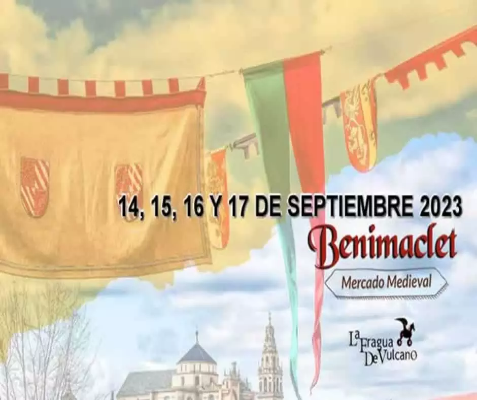 Cartel de Mercado Medieval de Benimaclet (Valencia) 2023