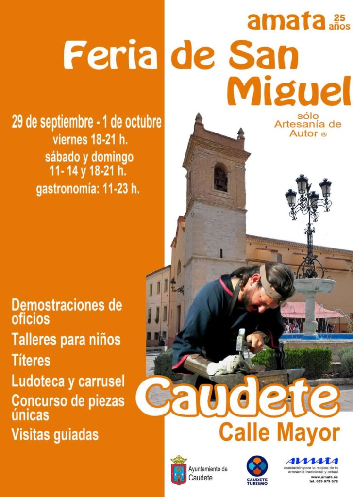 Cartel de la Feria de Artesanía de Caudete (Albacete) 2023