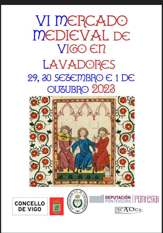 Cartel del Mercado Medieval de Lavadores (Vigo) 2023