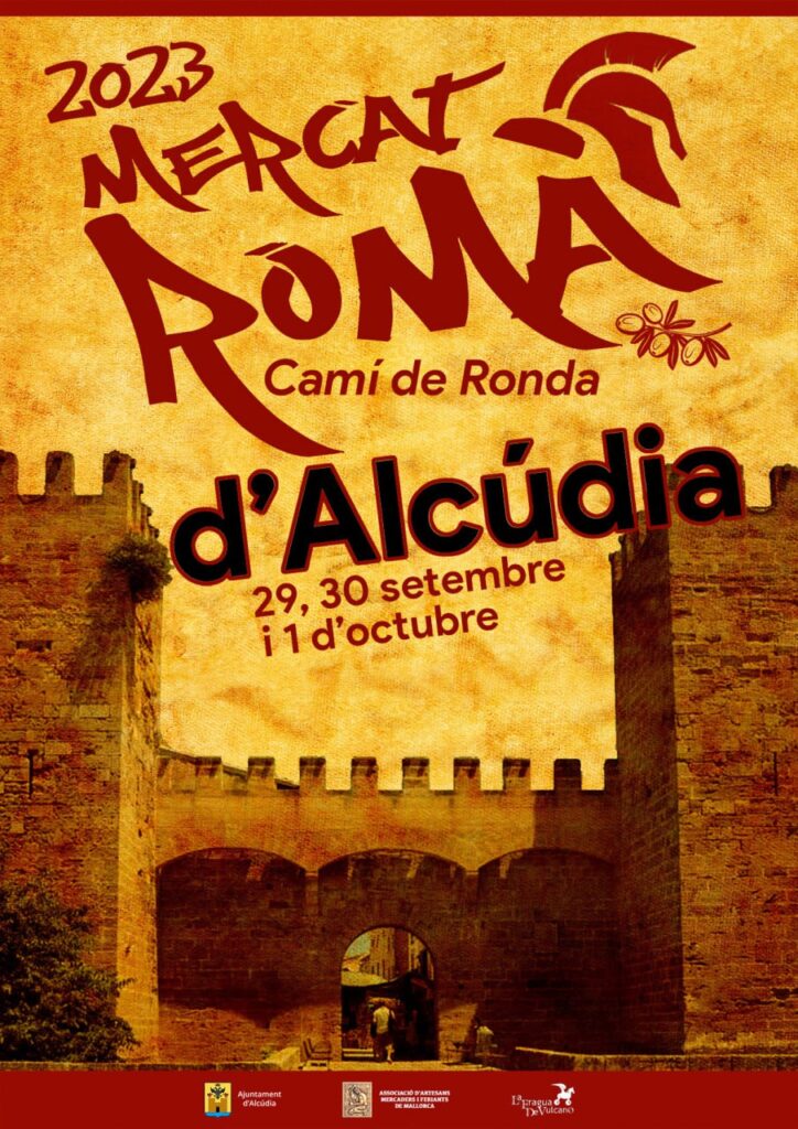 Cartel de la Feria Romana en Alcudia (Mallorca, Islas Baleares) 2023