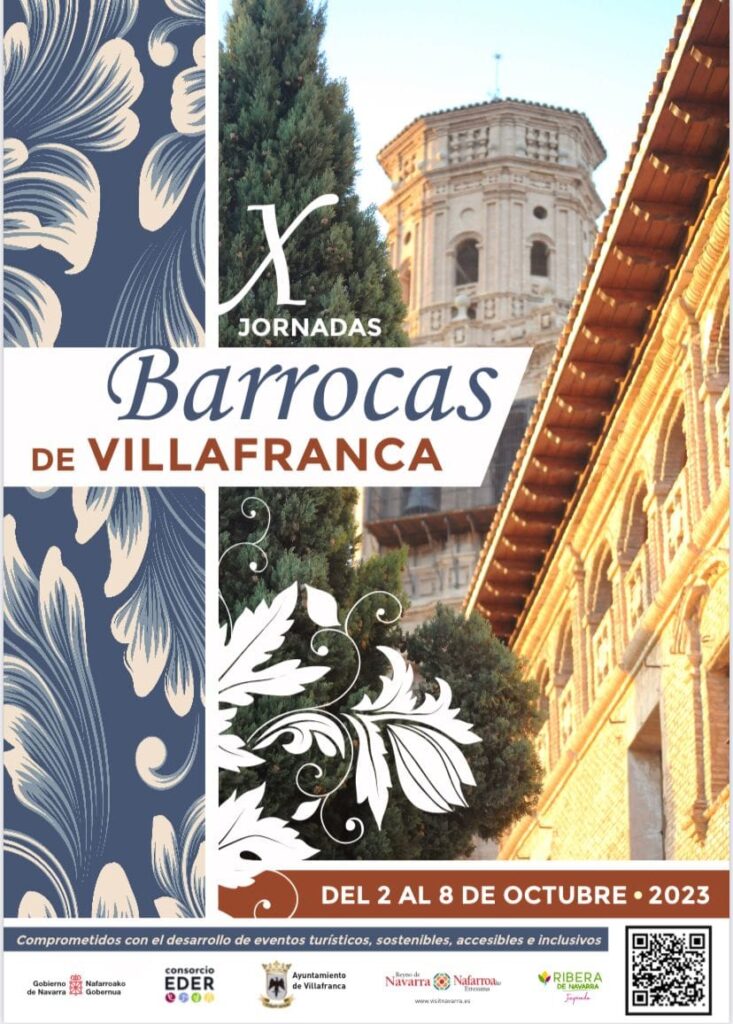 Cartel de las X Jornadas Barrocas de Villafranca (Navarra)