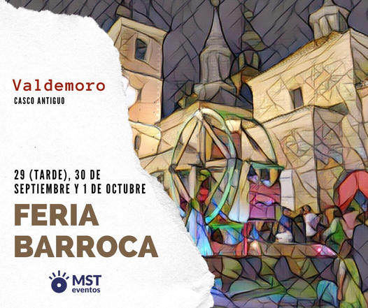 Cartel de la Feria Barroca de Valdemoro (Madrid) 2023