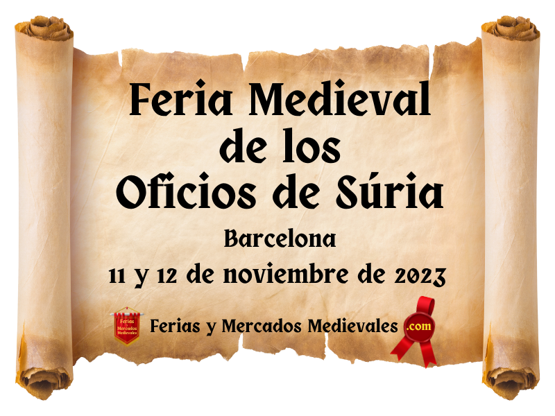 Feria Medieval de los Oficios de Súria (Barcelona) 2023