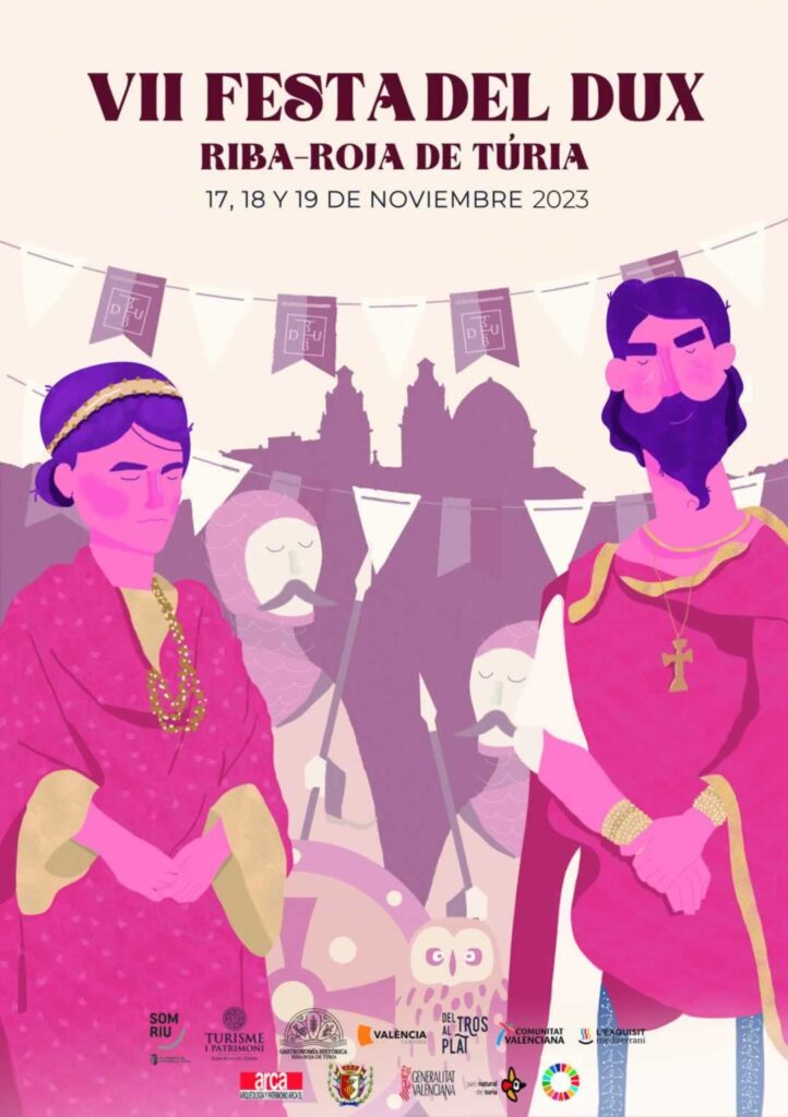 Cartel de la Festa del Dux - Mercado Visigodo de Riba-Roja del Turia (Valencia) 2023