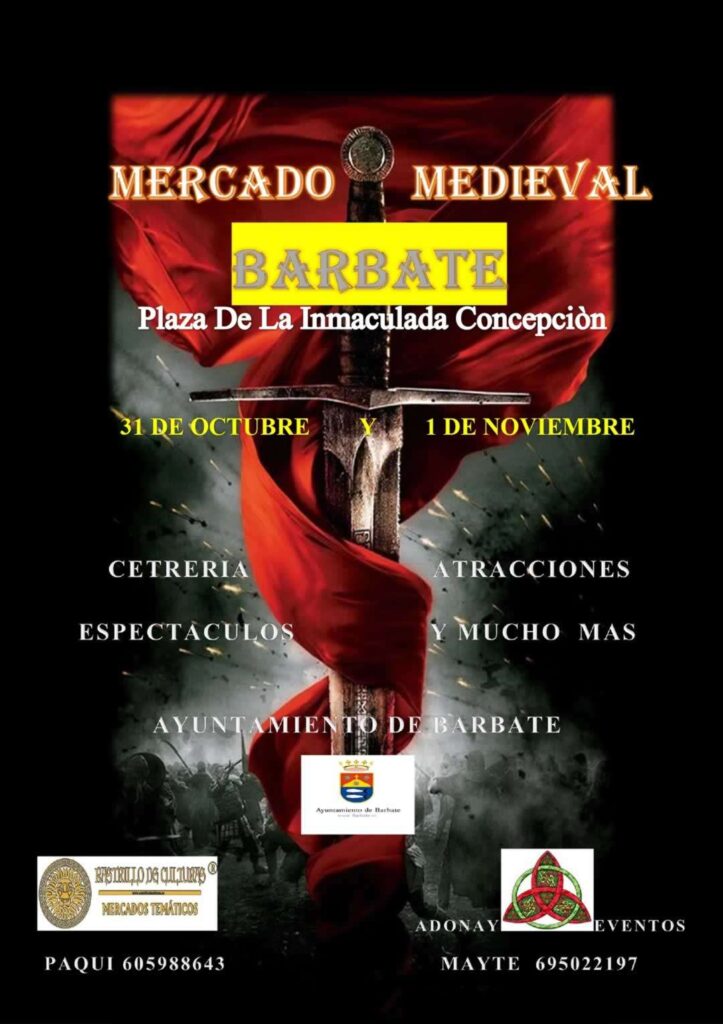 Cartel del Mercado Medieval de Barbate (Cádiz) 2023