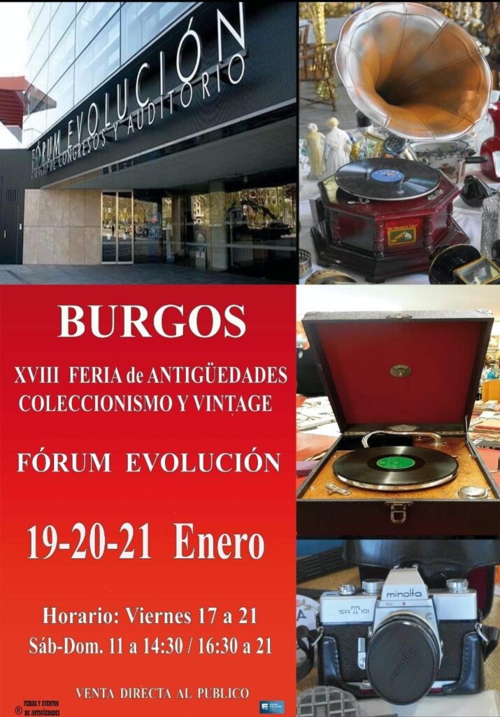 Feria de Antigüedades, Coleccionismo y Vintage de Burgos 2024