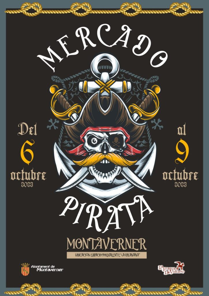 Cartel del Mercado Pirata de Montaverner (Valencia) 2023