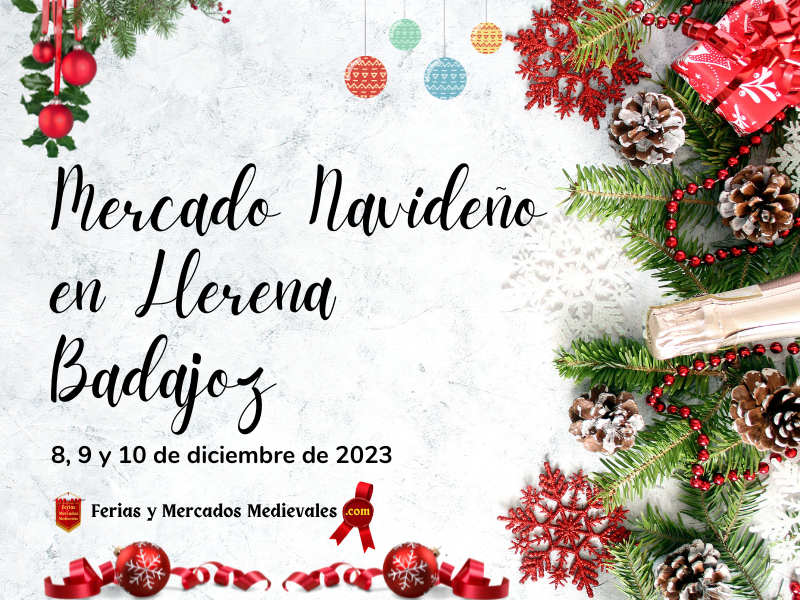 Mercado Navideño en LLerena (Badajoz) 2023
