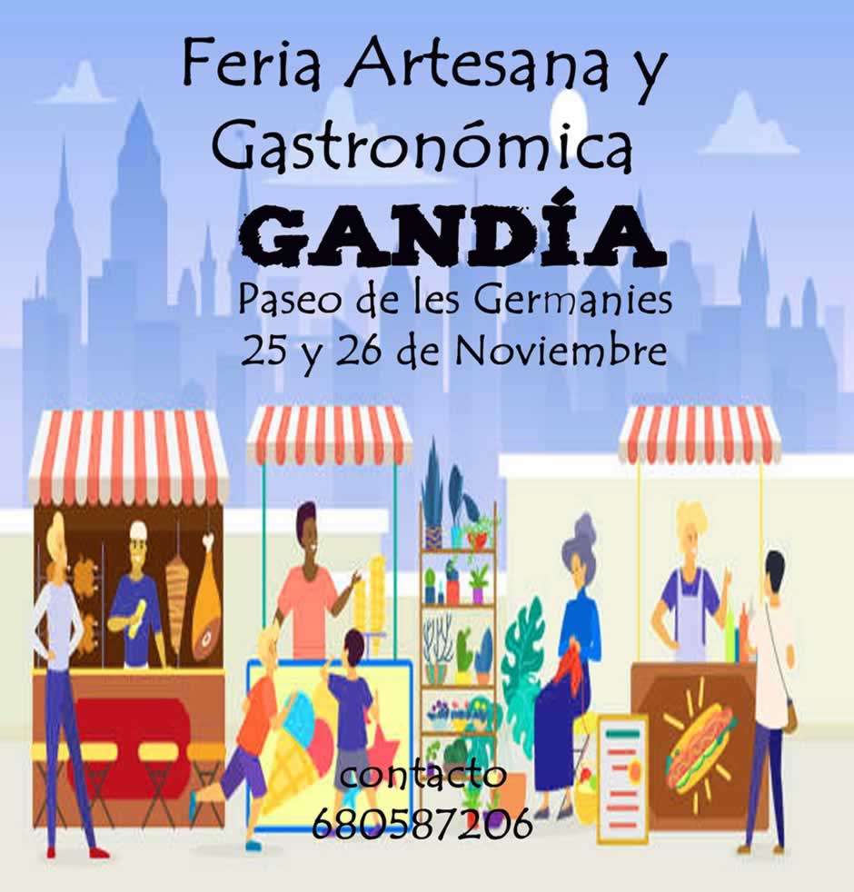 Feria Artesana y Gastronómica de Gandía (Valencia) 2023