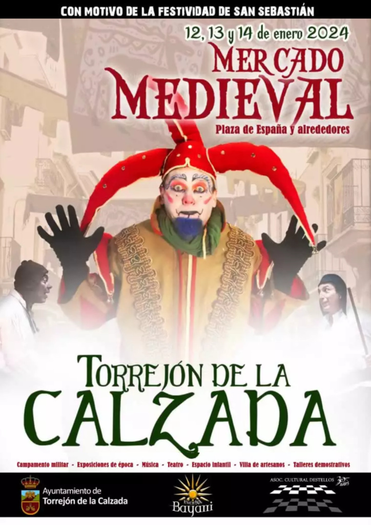 Cartel del Mercado Medieval de Torrejón de la Calzada (Madrid)