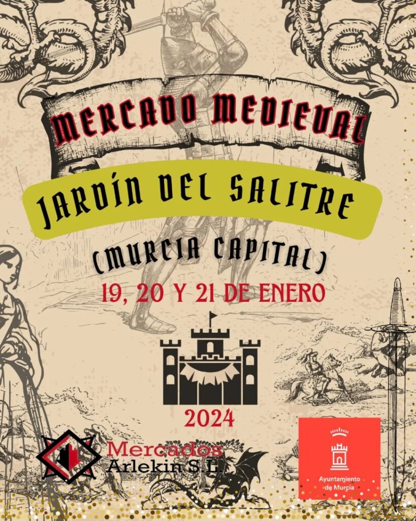 Mercado Medieval en el Jardín del Salitre de Murcia 2024