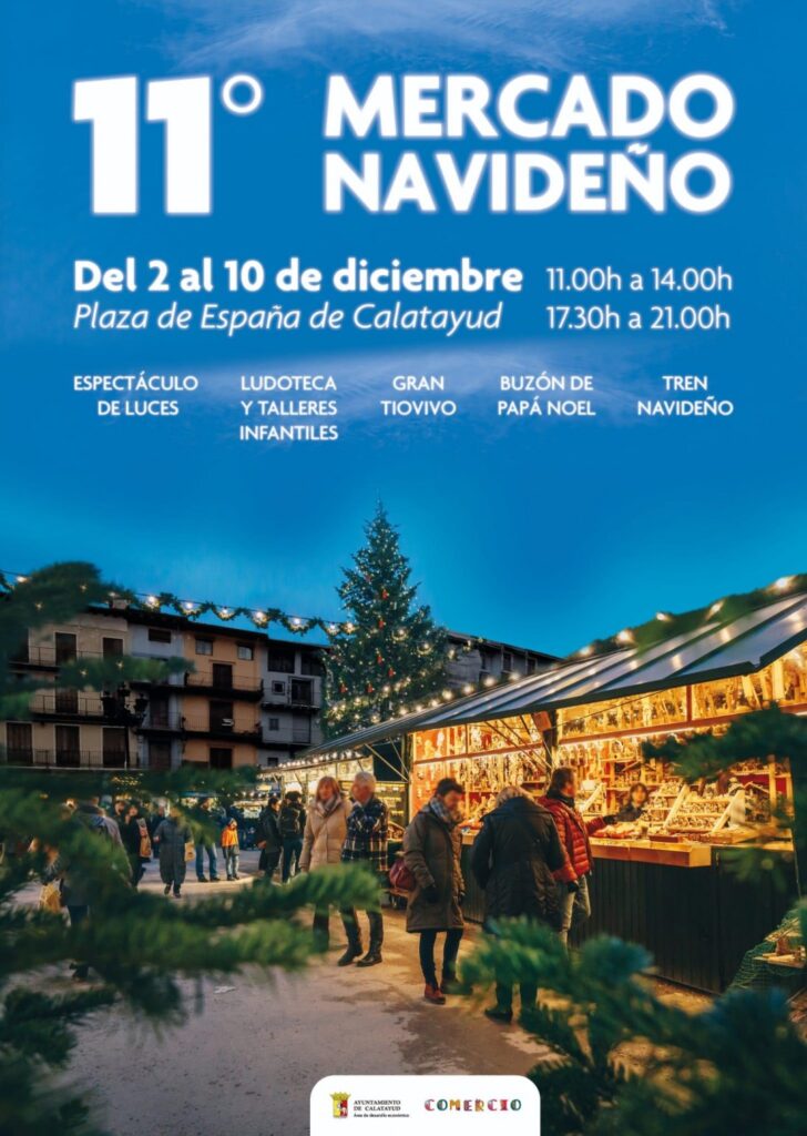 Cartel del Mercado Navideño de Calatayud (Zaragoza) 2023