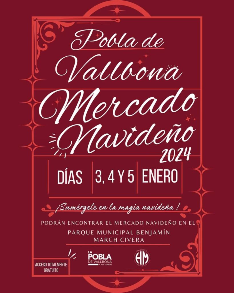 Mercado de Navidad de Pobla de Vallbona (Valencia) 2023