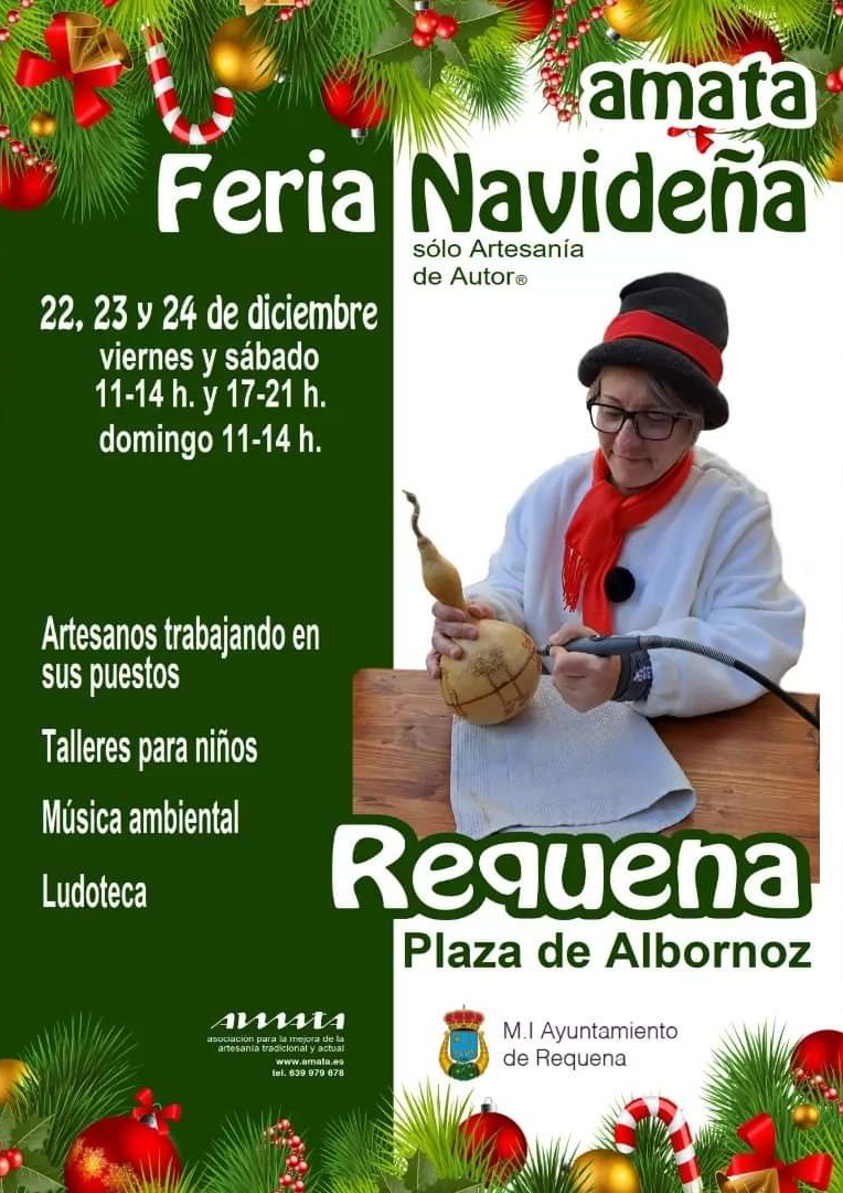 Cartel de la Feria Navideña de Requena (Valencia) 2023