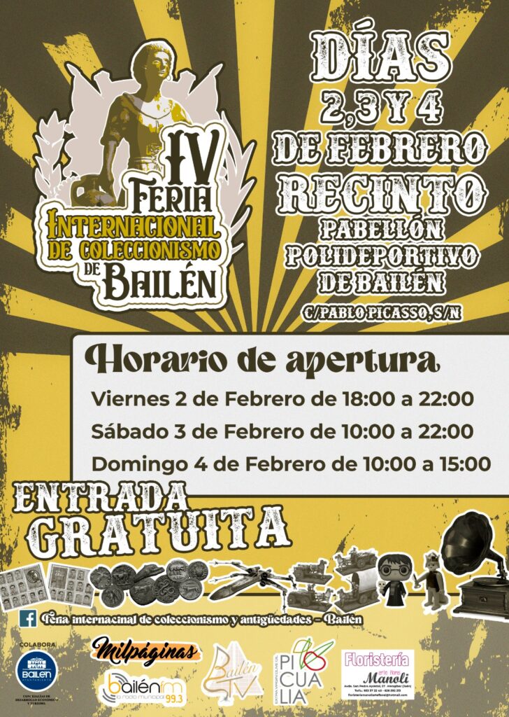 4ª Feria Internacional de Coleccionismo de Bailén (Jaén) 2024