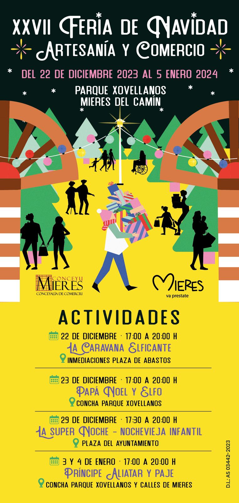 XXVII Feria Navideña de Artesanía y Comercio de Mieres (Asturias) 2023