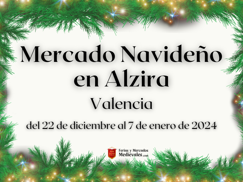 Mercado Navideño en Alzira (Valencia) 2023