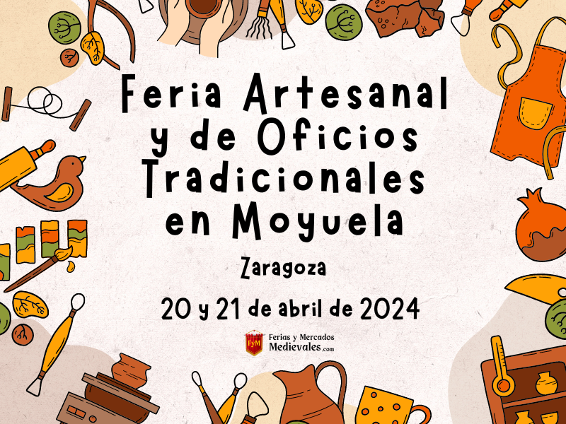 Feria Artesanal y de Oficios Tradicionales en Moyuela (Zaragoza) 2024