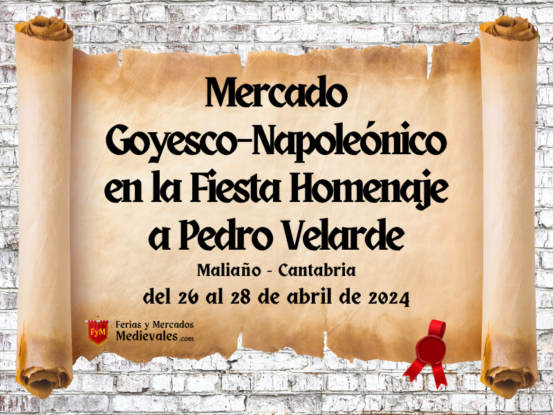 Mercado Goyesco–Napoleónico en la Fiesta Homenaje a Pedro Velarde en Maliaño (Cantabria) 2024