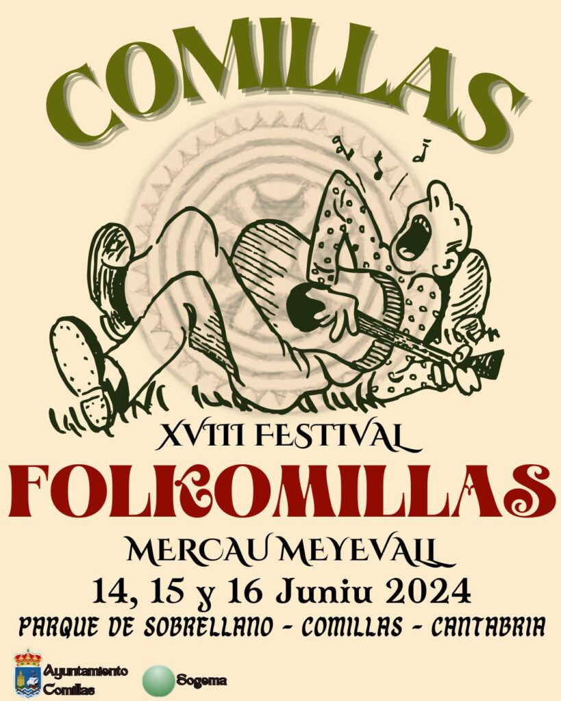 Cartel del XVIII Festival Folkomillas 2024