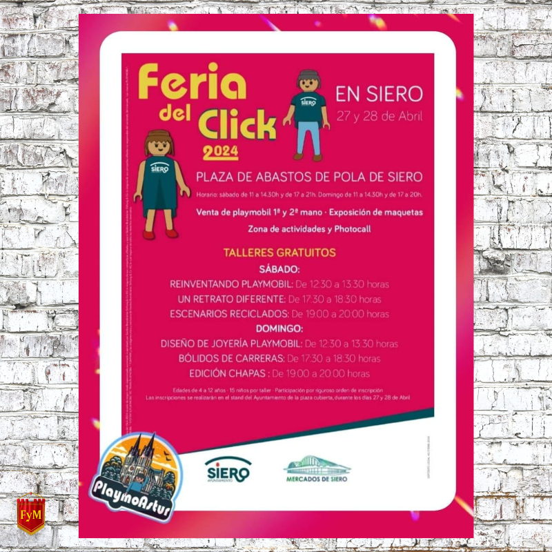 Cartel de Feria del Click Playmobil 2024
