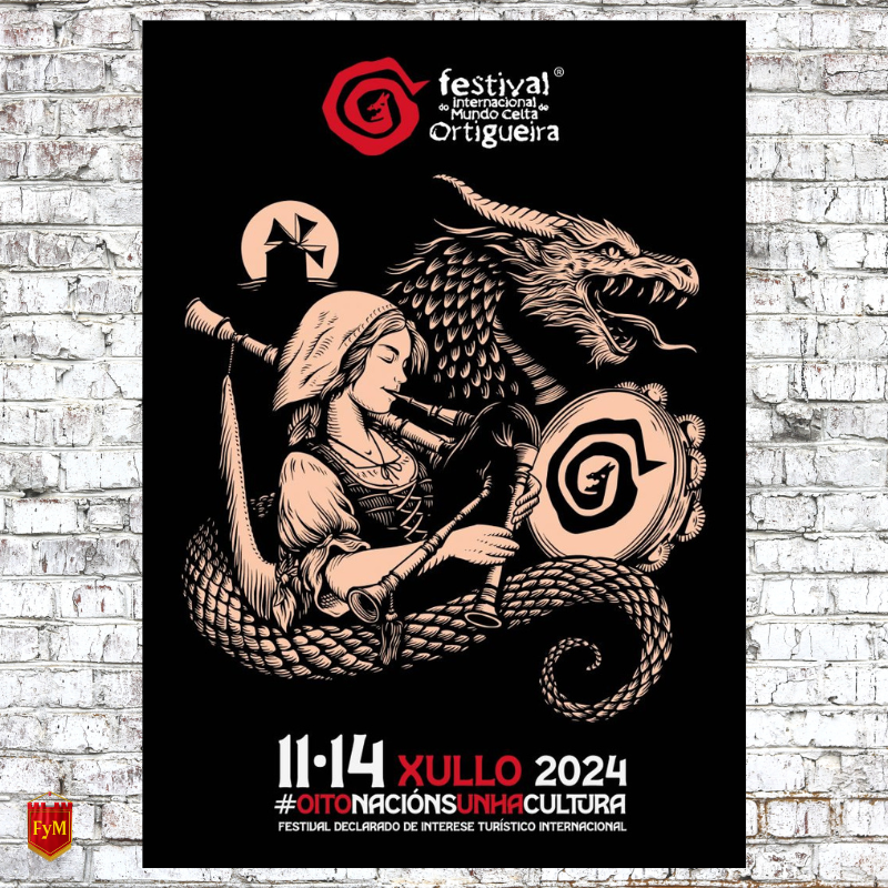 Cartel del Festival Internacional del Mundo Celta de Ortigueira 2024