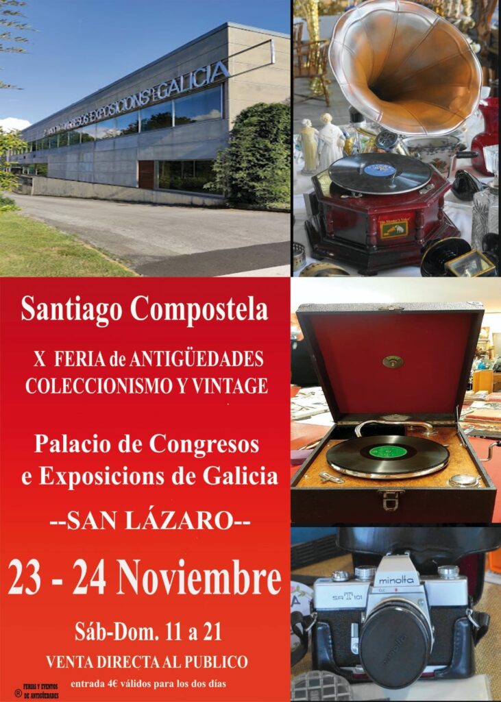X Feria de Antigüedades, Coleccionismo y Vintage de Santiago de Compostela 2024