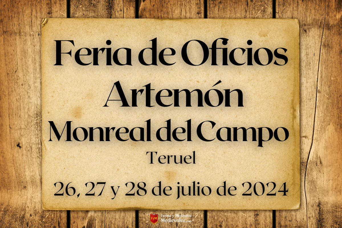 Feria de Oficios Artemón en Monreal del Campo (Teruel) 2024