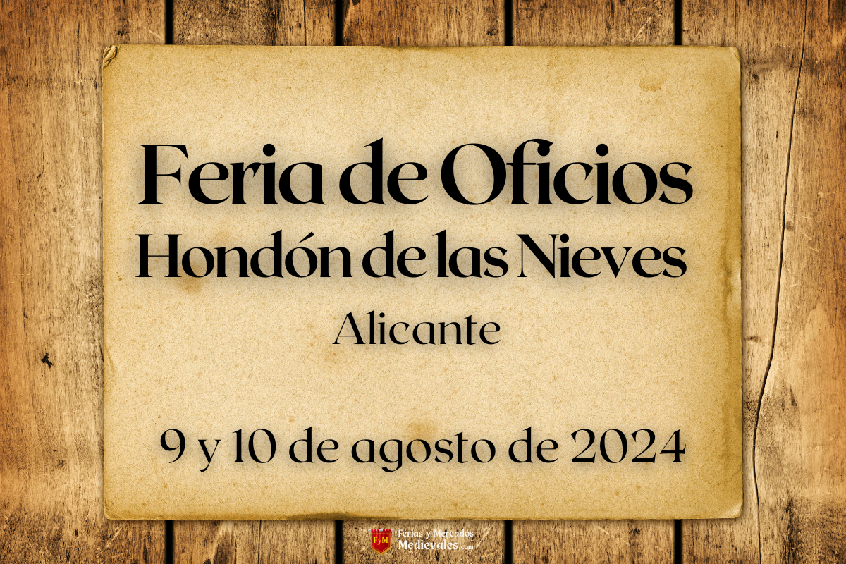 Feria de Oficios en Hondón de las Nieves (Alicante) 2024