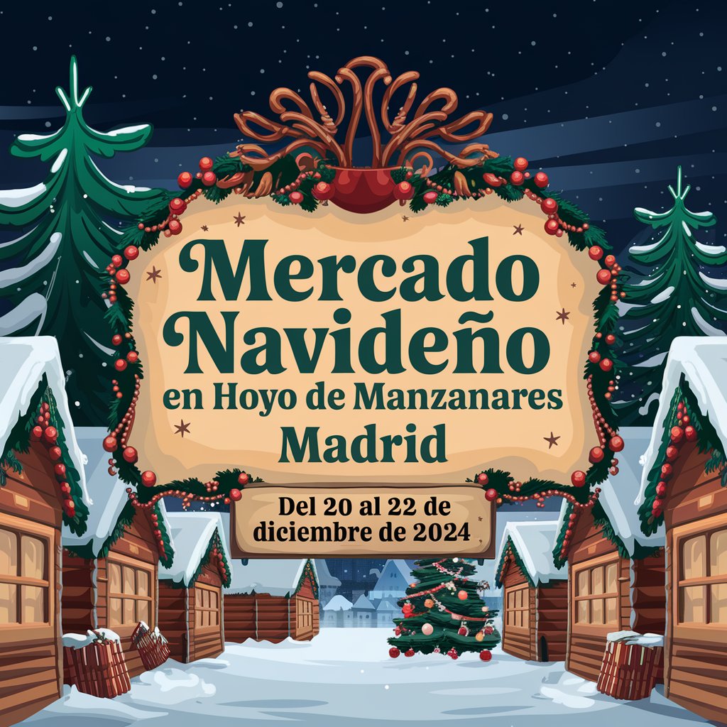 Mercado Navideño en Hoyo de Manzanares (Madrid) 2024