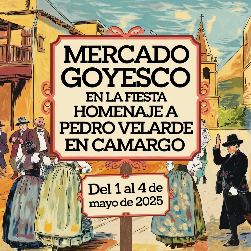 Mercado Goyesco en la Fiesta Homenaje a Pedro Velarde en Camargo 2025